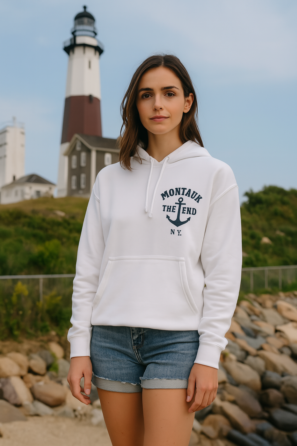 Montauk Anchor Hoodie- Slim Fit