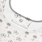 Bone Palm Floral Skater Dress