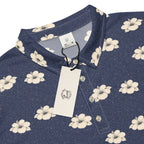 Indigo Floral Slim Fit Polo
