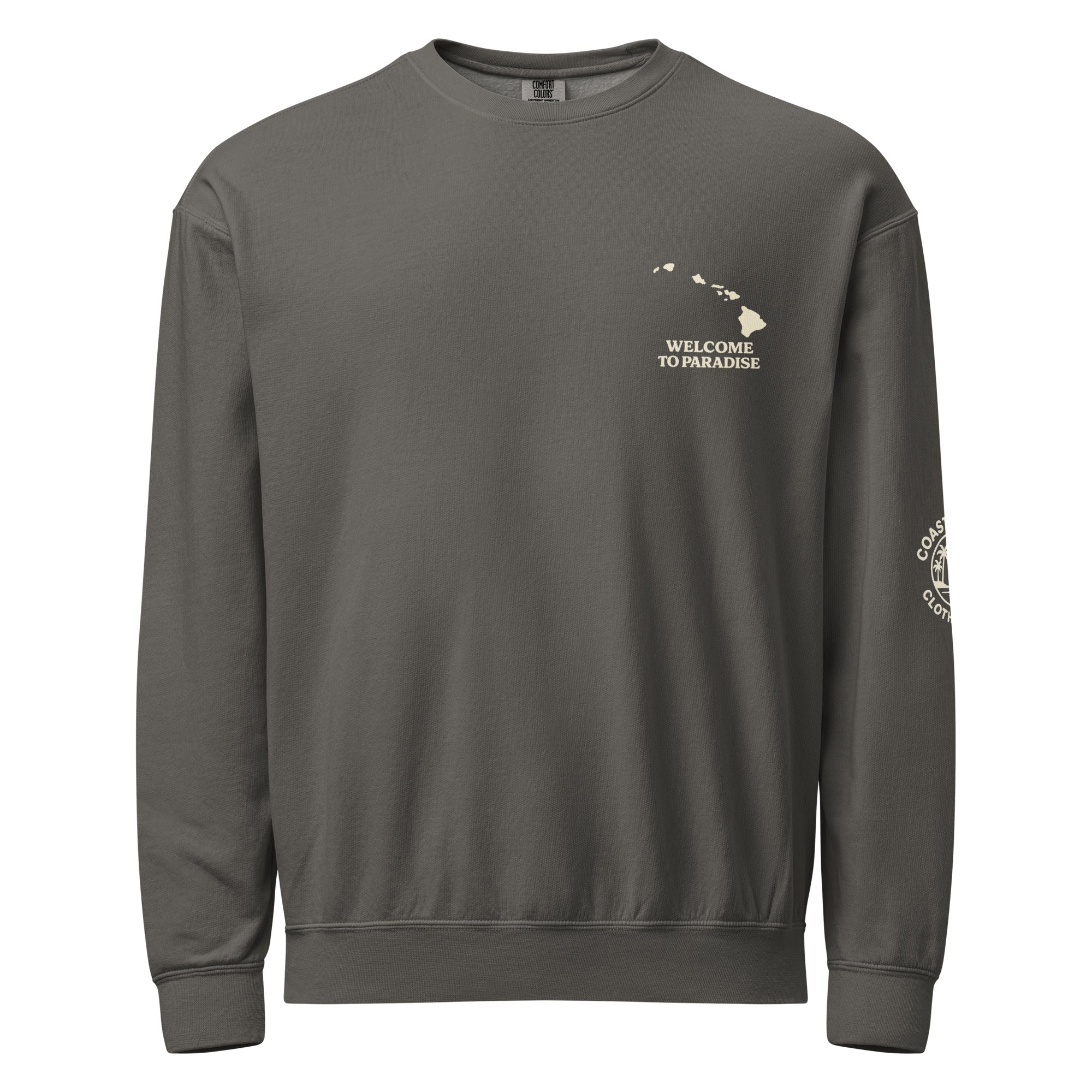 Coastal Mile E Komo Mai / Welcome to Paradise Premium Crewneck