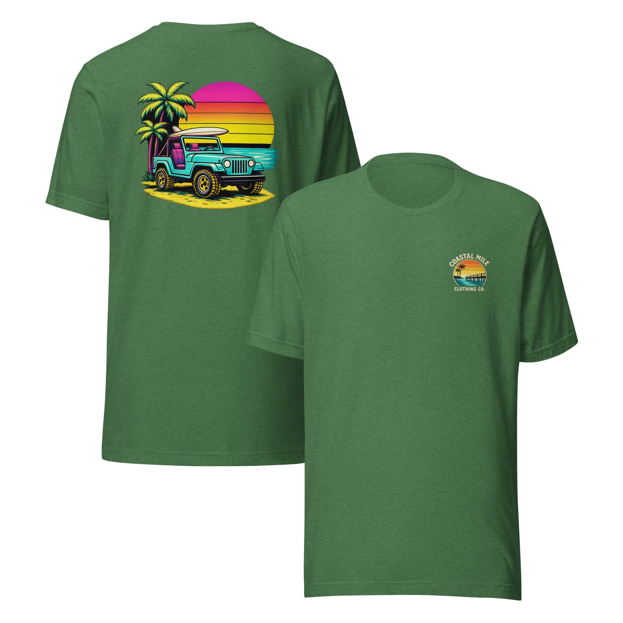 Coastal Sunset Jeep Tee