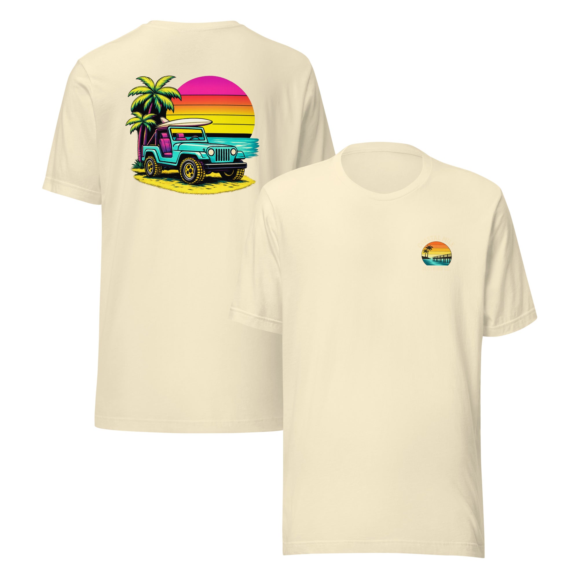 Coastal Sunset Jeep Tee
