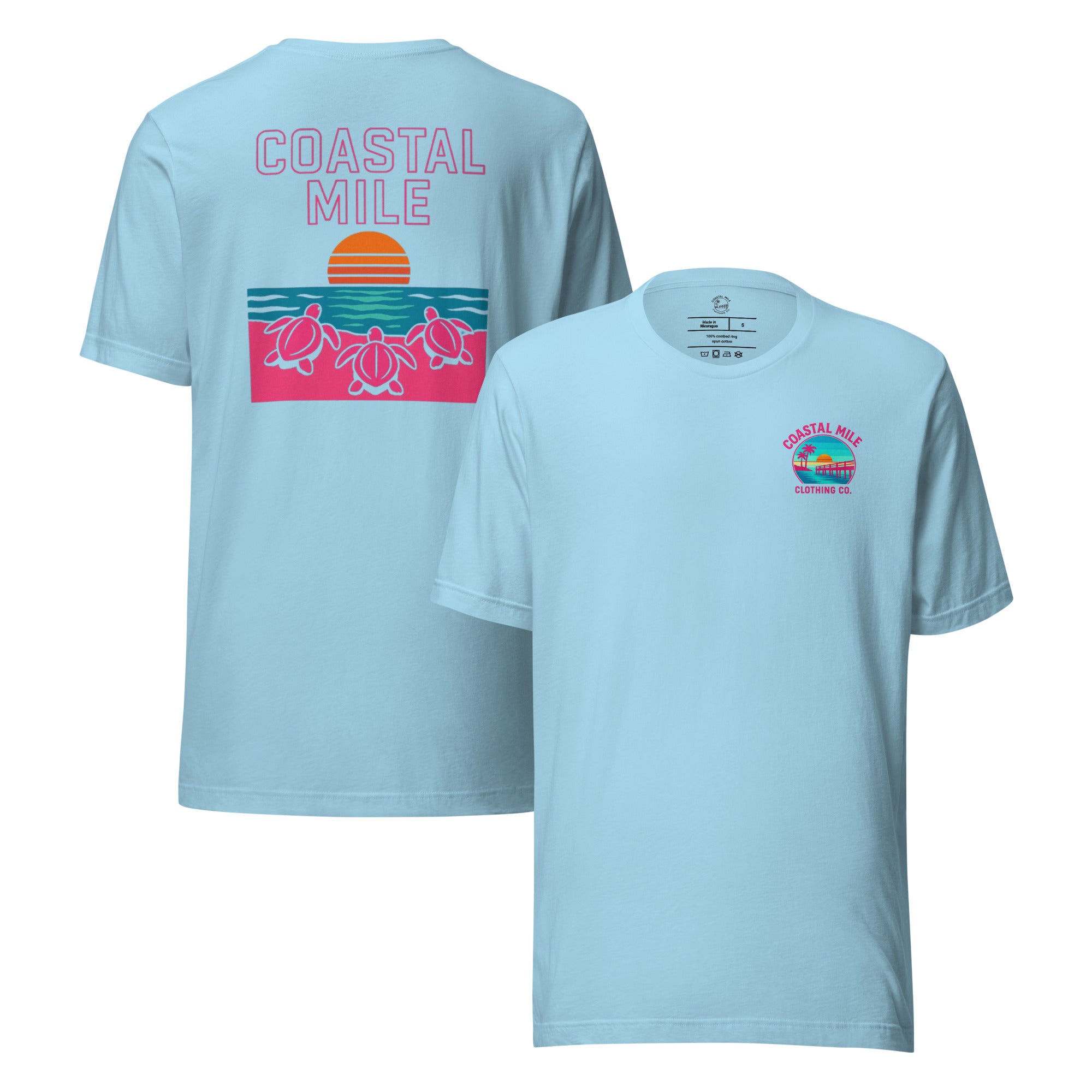 Neon Turtles Retro Graphic Tee