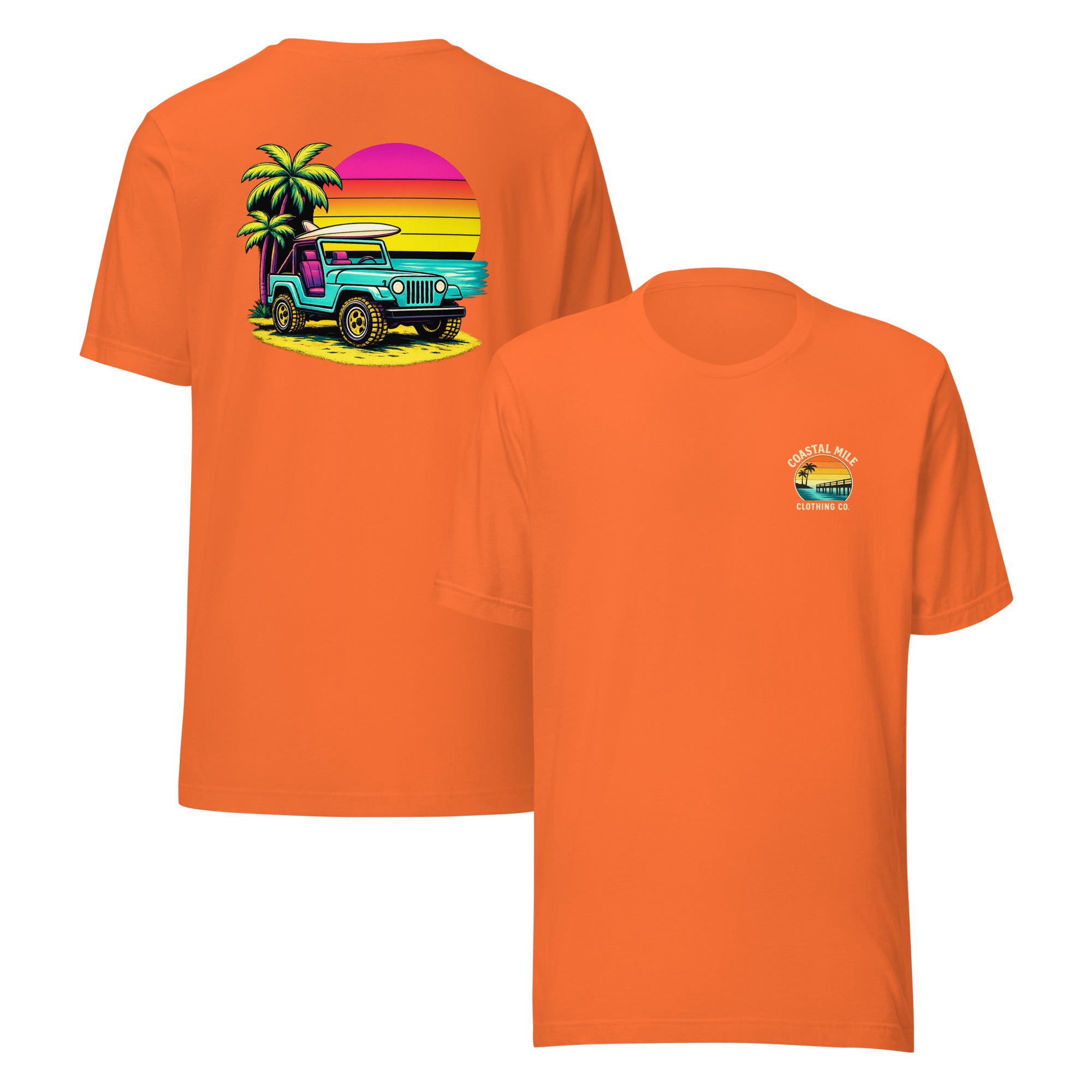 Coastal Sunset Jeep Tee