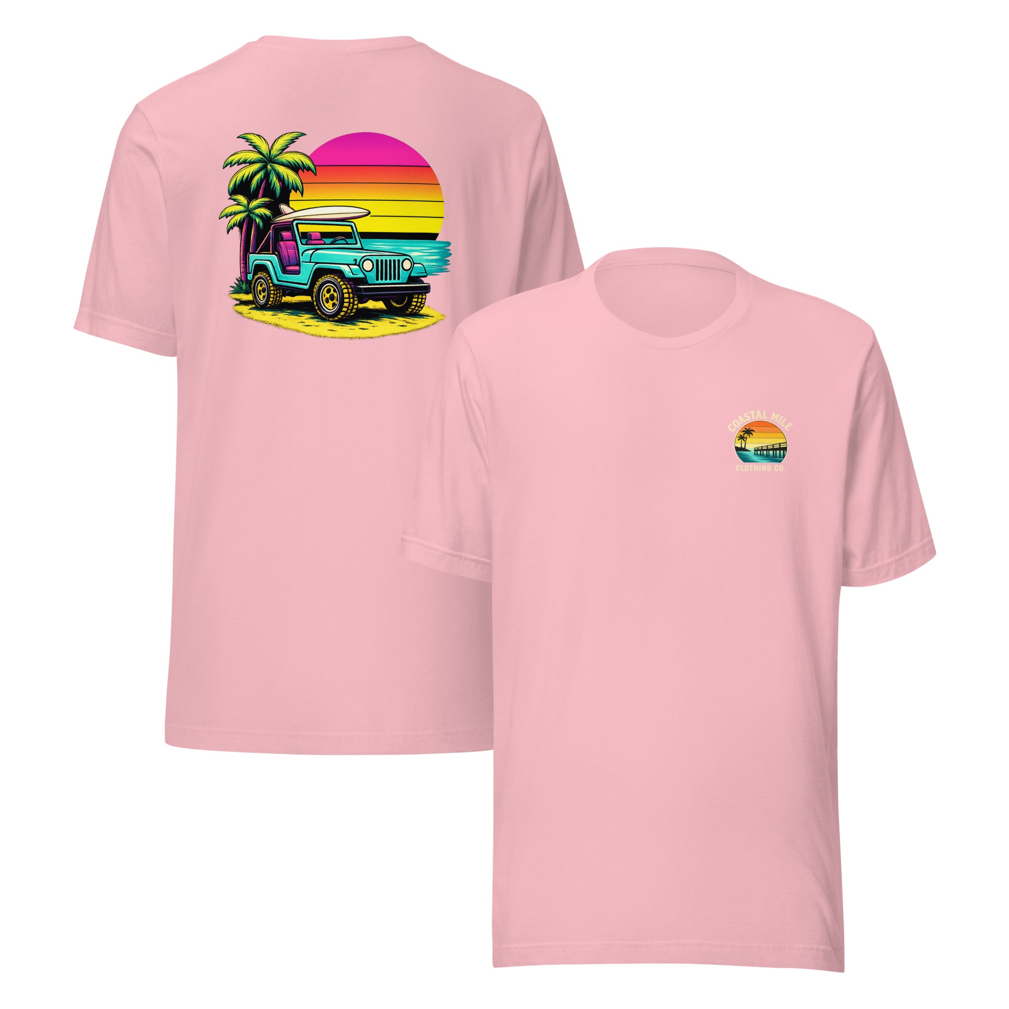 Coastal Sunset Jeep Tee
