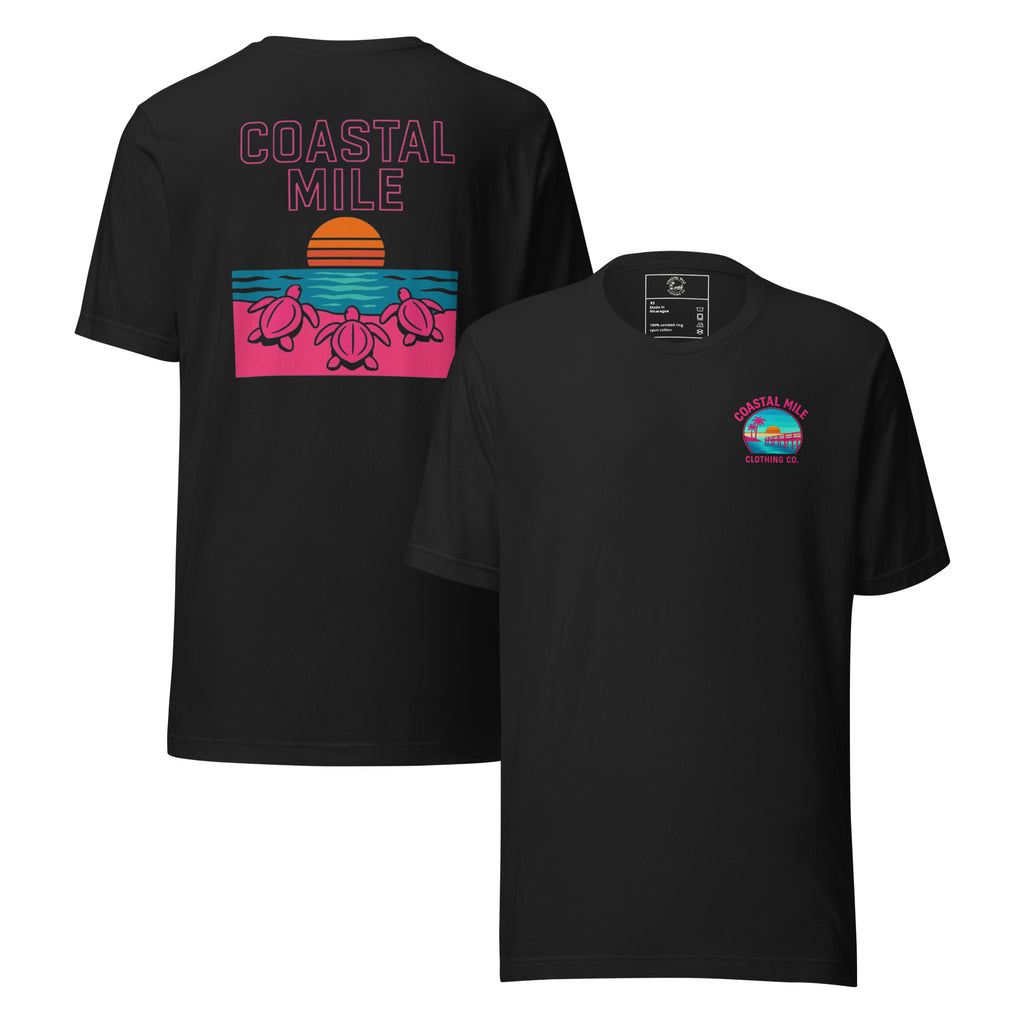 Neon Turtles Retro Graphic Tee
