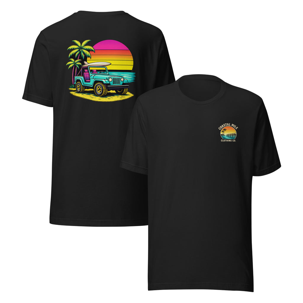 Coastal Sunset Jeep Tee