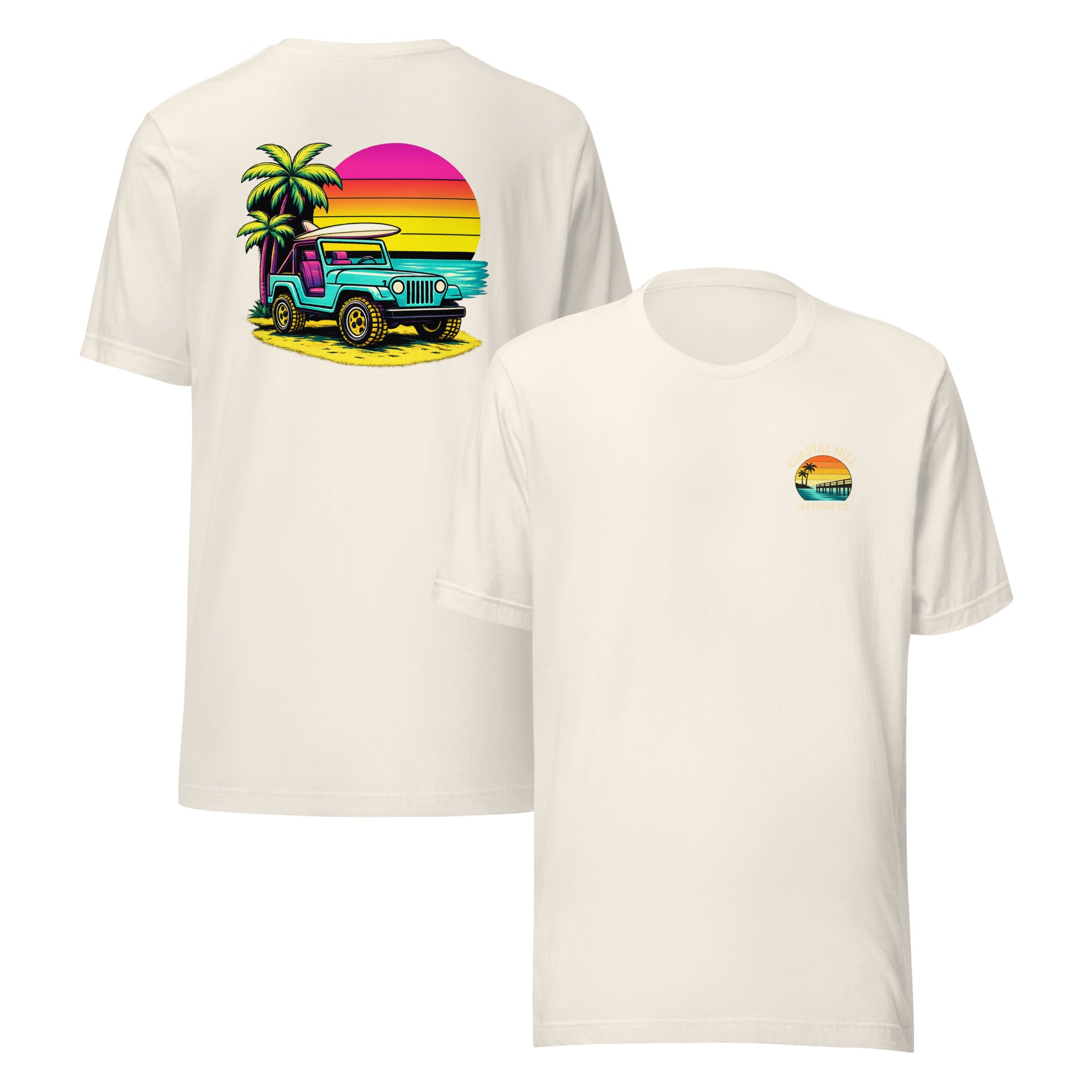 Coastal Sunset Jeep Tee